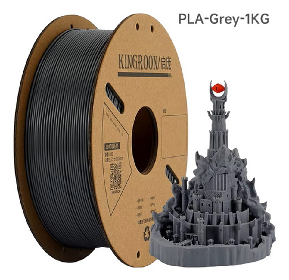 Filamento 3d Kingroon Pla 1.75mm 1kg 340m Alta Calidad 3