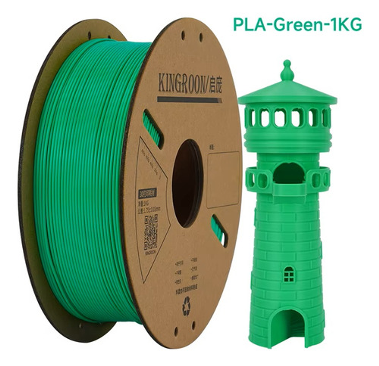 Filamento 3d Kingroon Pla 1.75mm 1kg 340m Alta Calidad 13