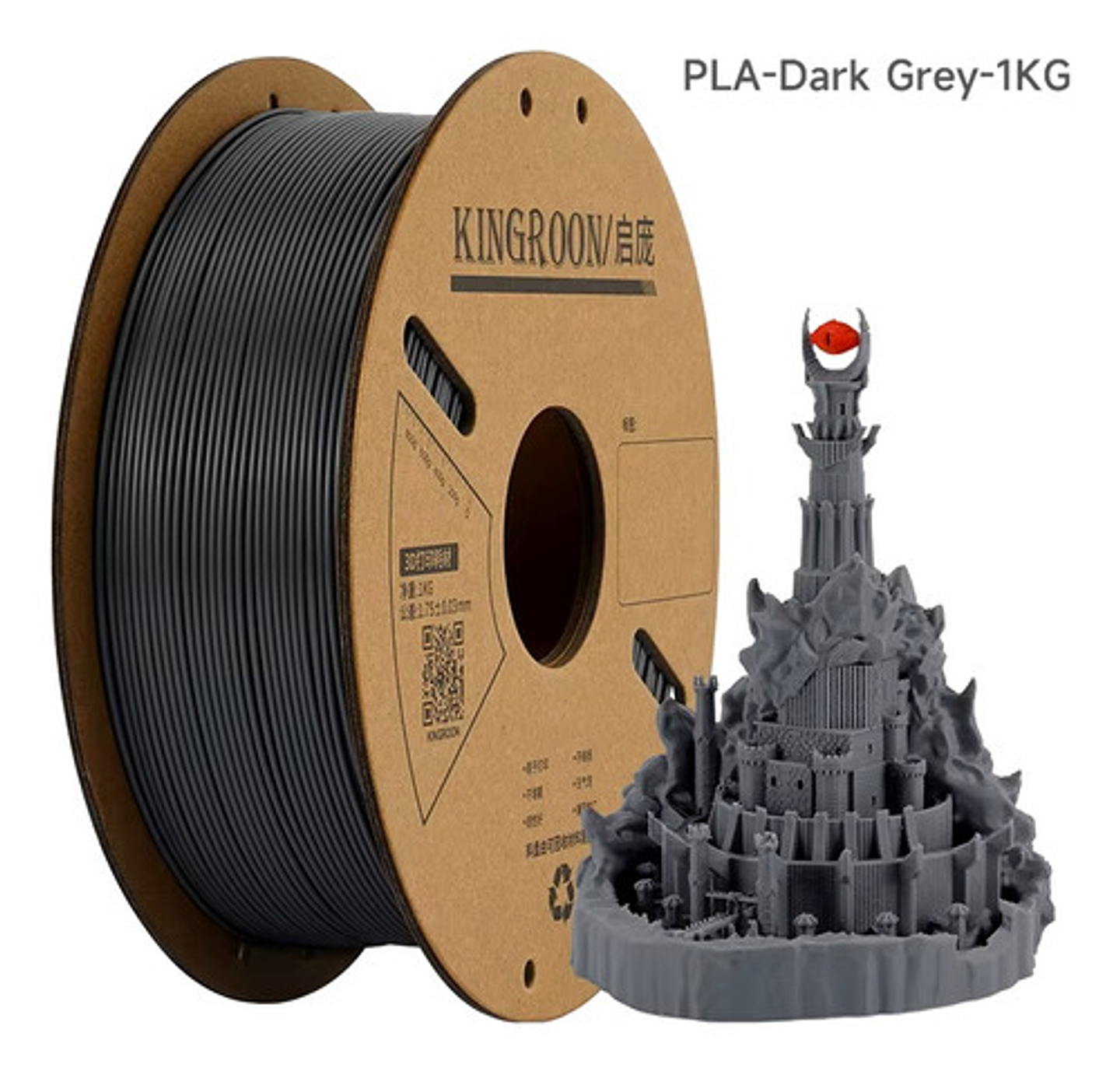 Filamento 3d Kingroon Pla 1.75mm 1kg 340m Alta Calidad 14