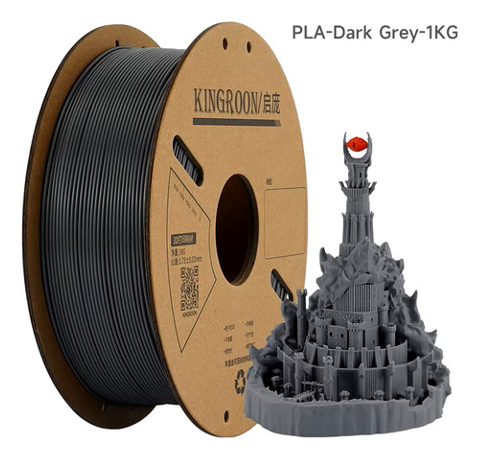 Filamento 3d Kingroon Pla 1.75mm 1kg 340m Alta Calidad 14