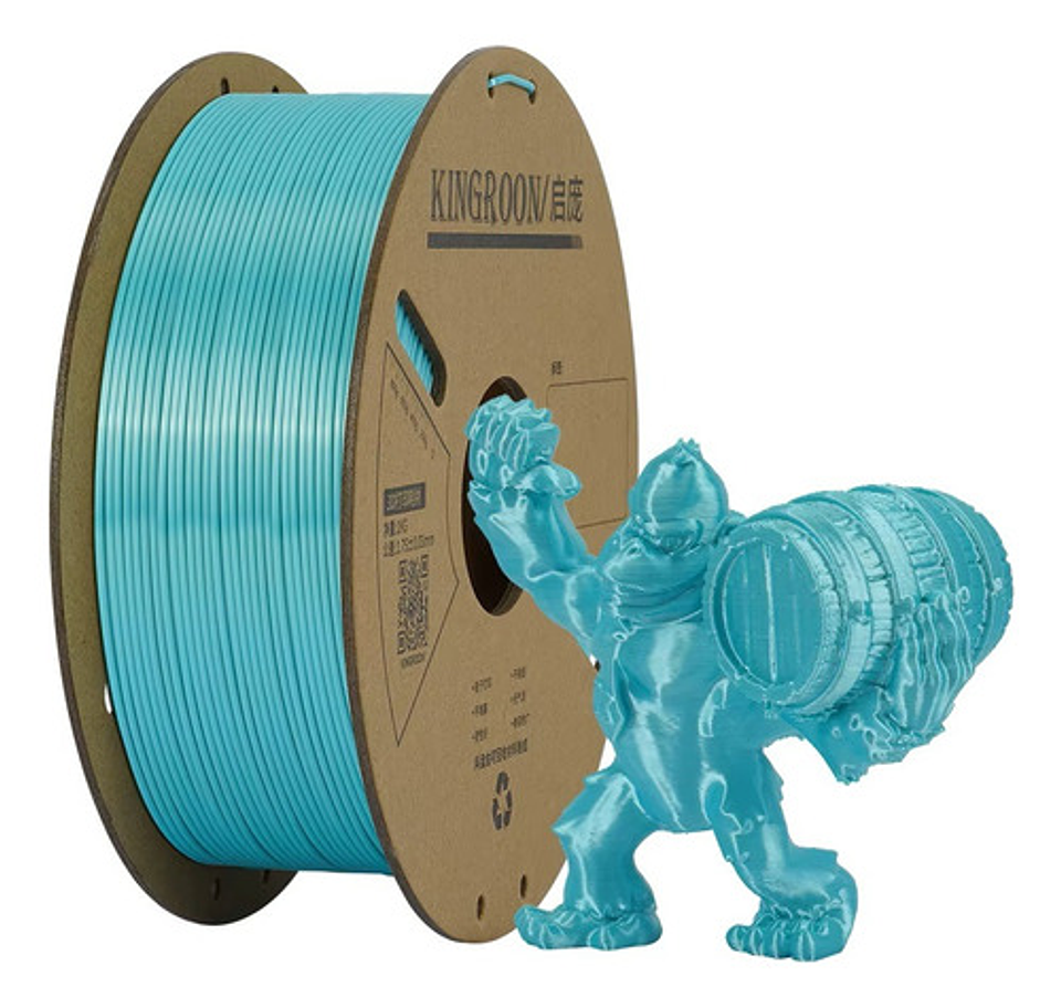 Filamento Pla Silk, 1.75mm 1kg Kingroon Para Impresora 3d 6