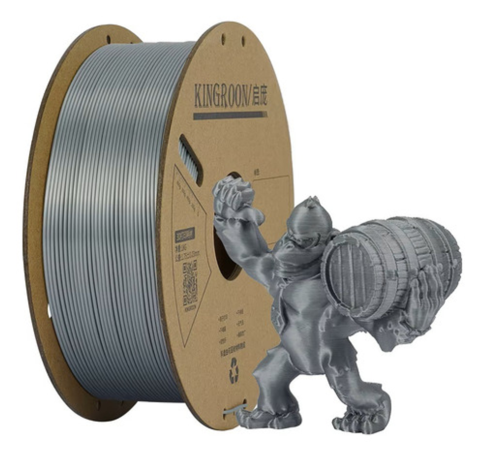 Filamento Pla Silk, 1.75mm 1kg Kingroon Para Impresora 3d 8