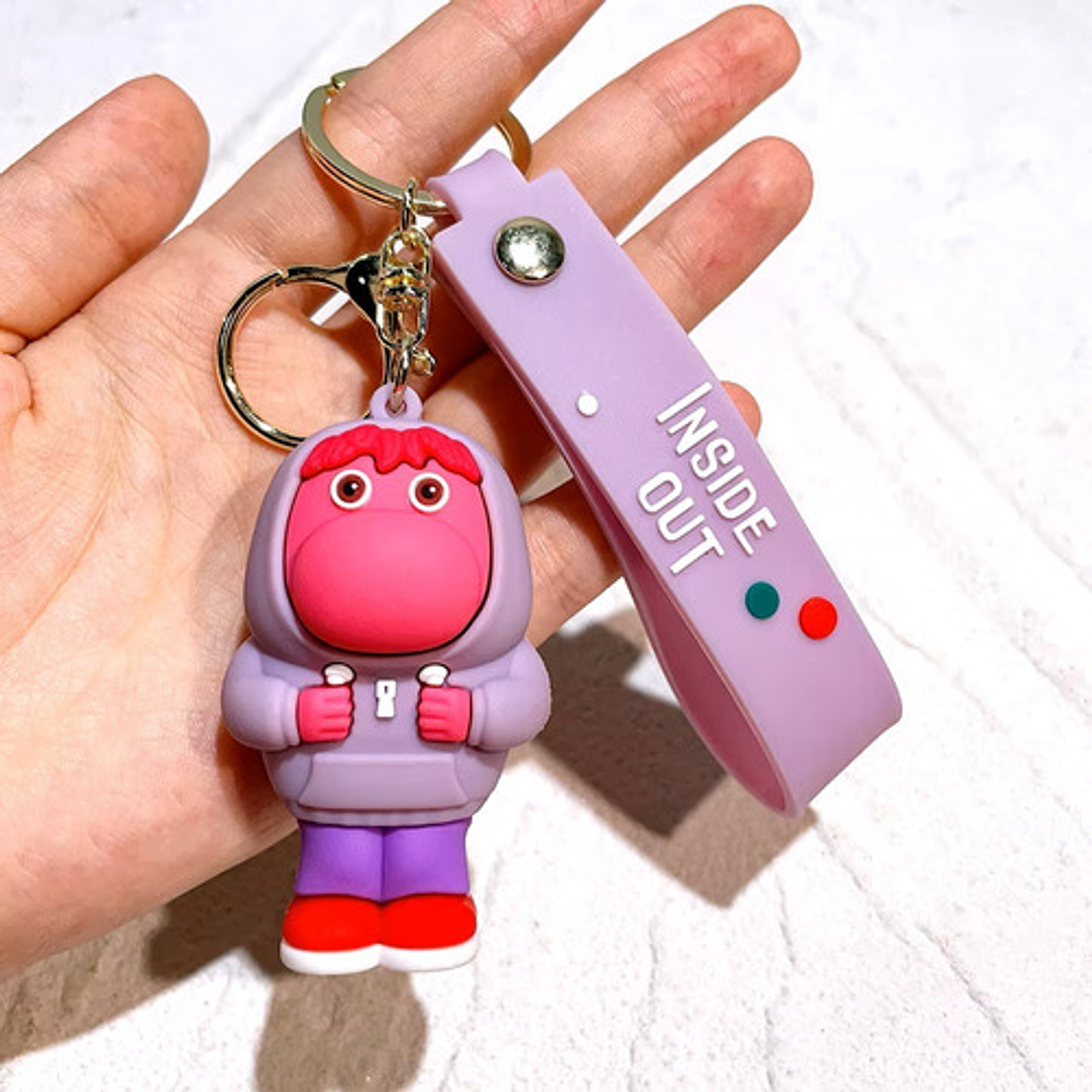 9 Llaveros De Intensamente, Goma Suave De Pvc, Pelicula 6