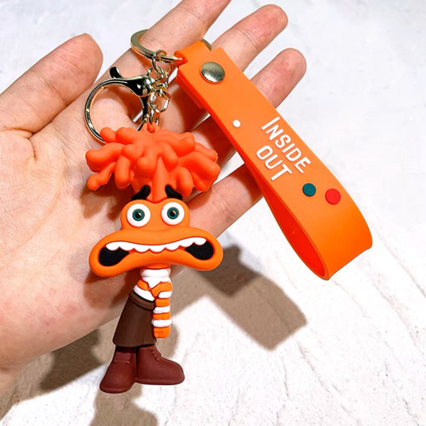 9 Llaveros De Intensamente, Goma Suave De Pvc, Pelicula 8