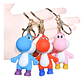 Llaveros Yoshi, 5 colores, Goma Suave De Pvc - thumbnail 1