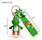Llaveros Yoshi, 5 colores, Goma Suave De Pvc - thumbnail 3