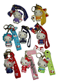8 Llaveros De Hello Kitty, Goma Suave De Pvc, Disfraces - thumbnail 1