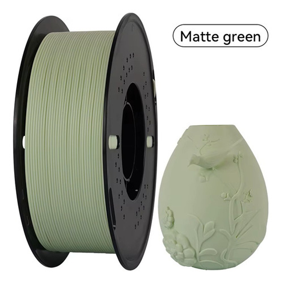 Filamento Pla Mate 1.75mm 1kg Kingroon Para Impresora 3d 12