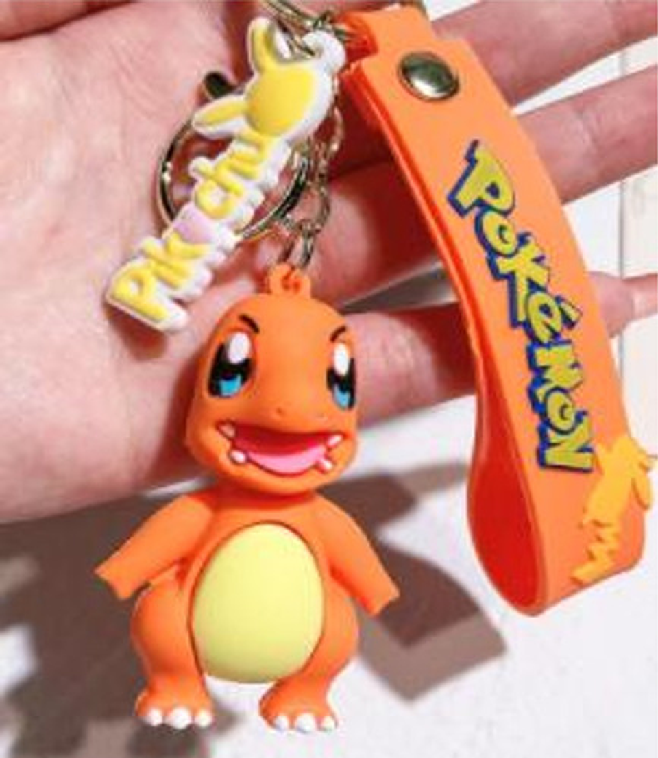 6 Llaveros De Pokemon, Goma Suave De Pvc. 3