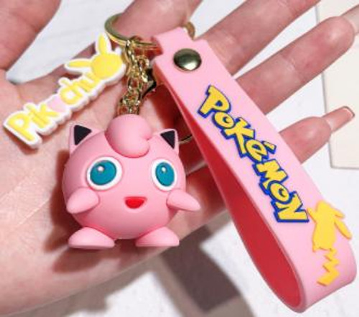 6 Llaveros De Pokemon, Goma Suave De Pvc. 4