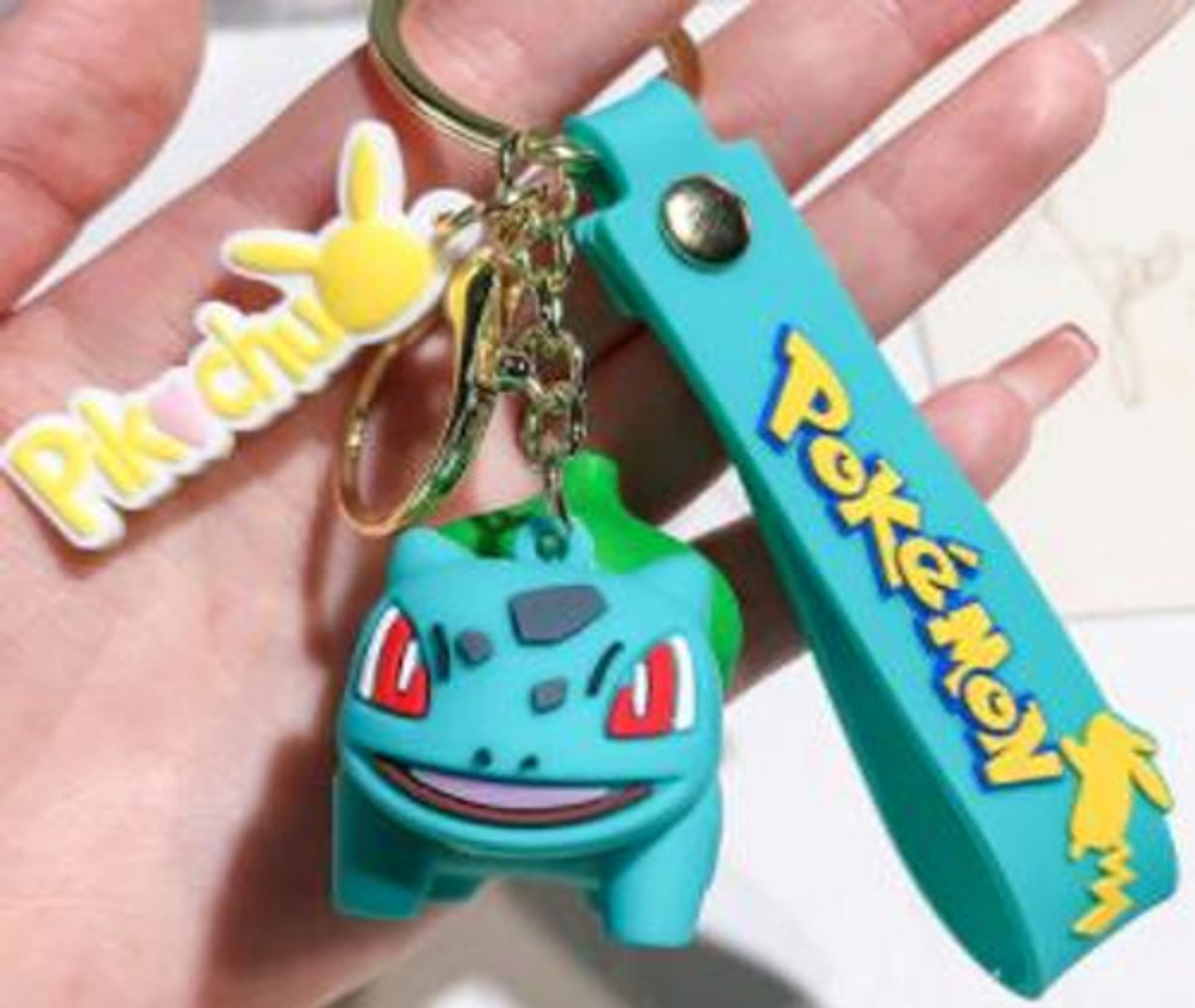 6 Llaveros De Pokemon, Goma Suave De Pvc. 5