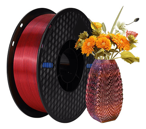 Filamento 3d, Silk Tricolor Kingroon Pla 1kg Alta Calidad