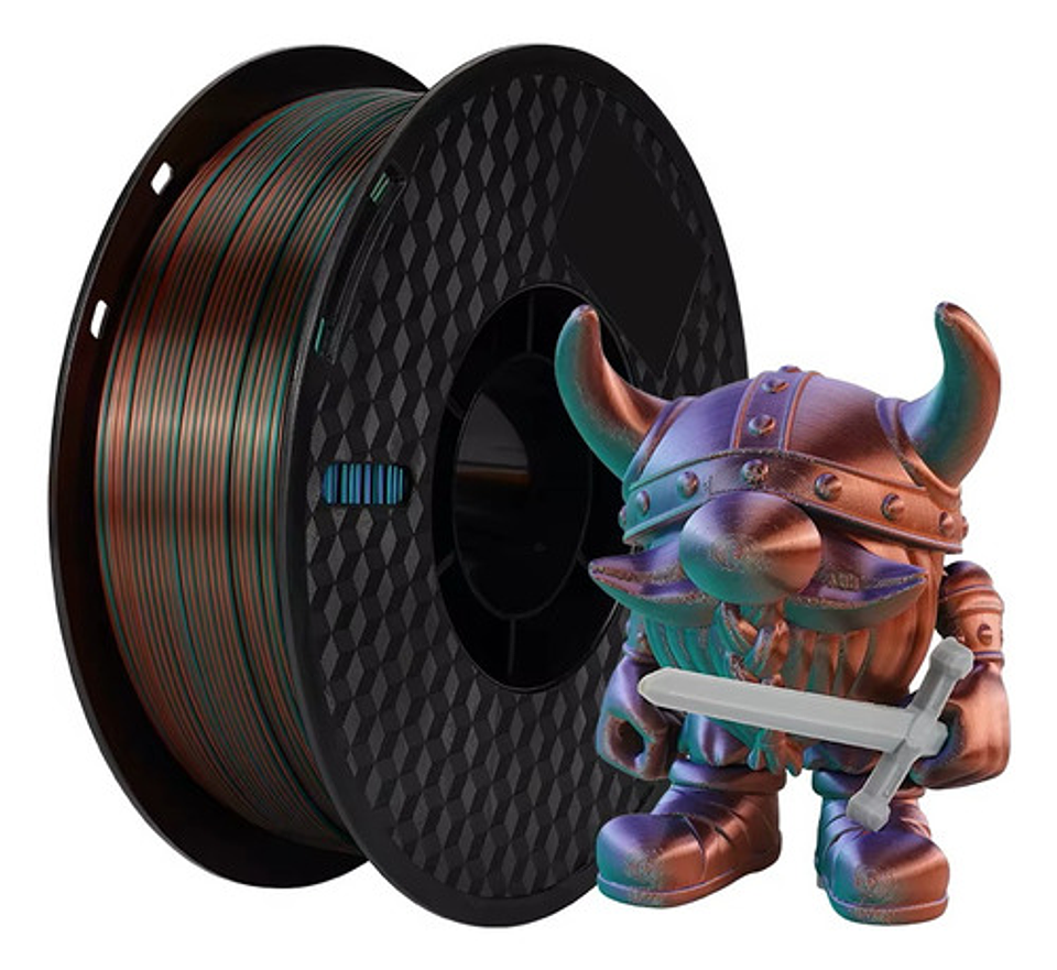 Filamento 3d, Silk Tricolor Kingroon Pla 1kg Alta Calidad 3