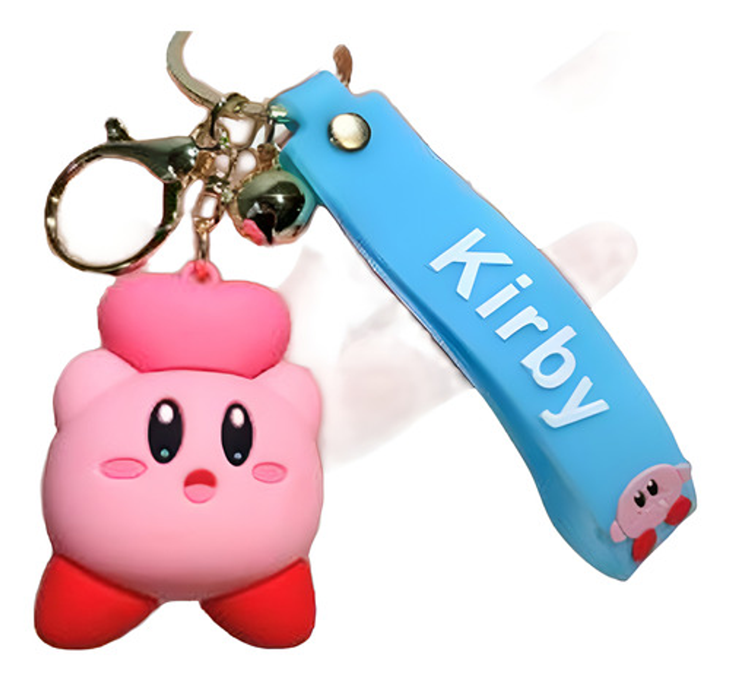 8 Llaveros De Kirby, Goma Suave De Pvc, Disfraces 1
