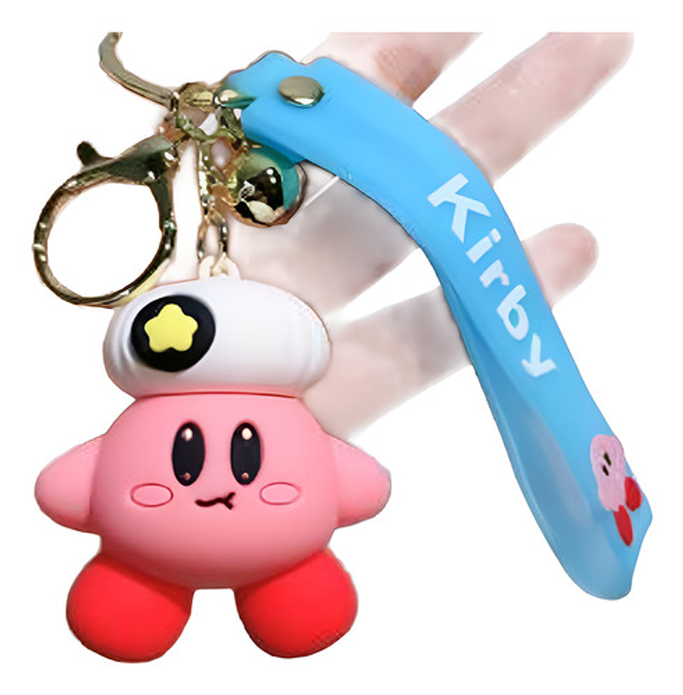 8 Llaveros De Kirby, Goma Suave De Pvc, Disfraces 2