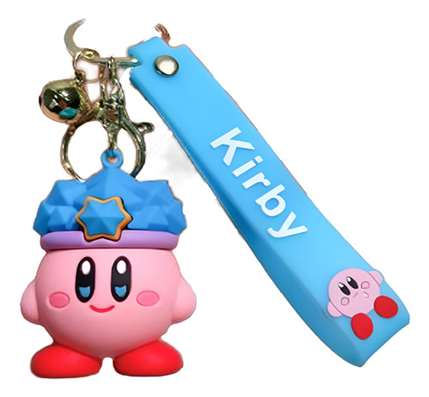 8 Llaveros De Kirby, Goma Suave De Pvc, Disfraces 4