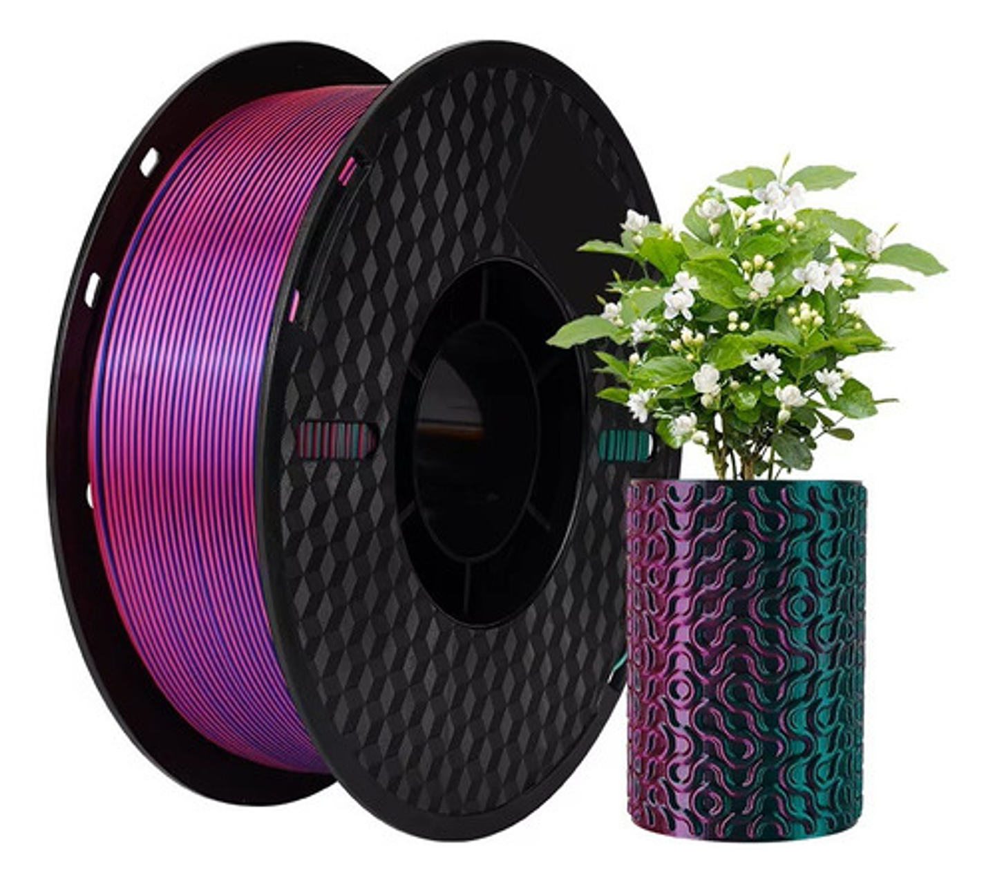 Filamento 3d, Silk Tetracolor Kingroon Pla 1kg Alta Calidad 2