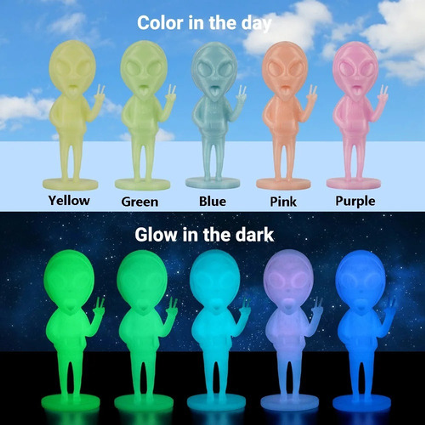 Filamento Pla Luminoso 1.75mm 1kg Kingroon Para Impresora 3d Azul Luminoso 5