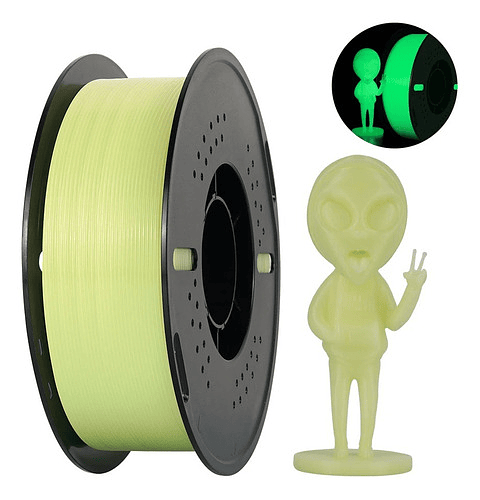 Filamento Pla Luminoso 1.75mm 1kg Kingroon Para Impresora 3d Amarillo Luminoso