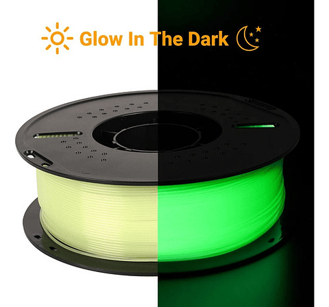 Filamento Pla Luminoso 1.75mm 1kg Kingroon Para Impresora 3d Amarillo Luminoso
