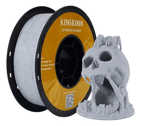 Filamento Pla Kingroon Marmol 1.75mm 1kg Para Impresora 3d Mármol