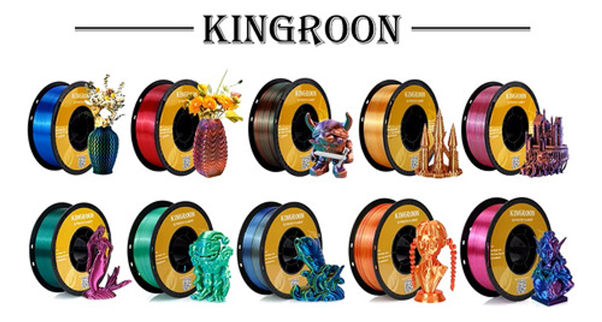 <b><i>Filamento pla 3d silk kingroon</i></b>