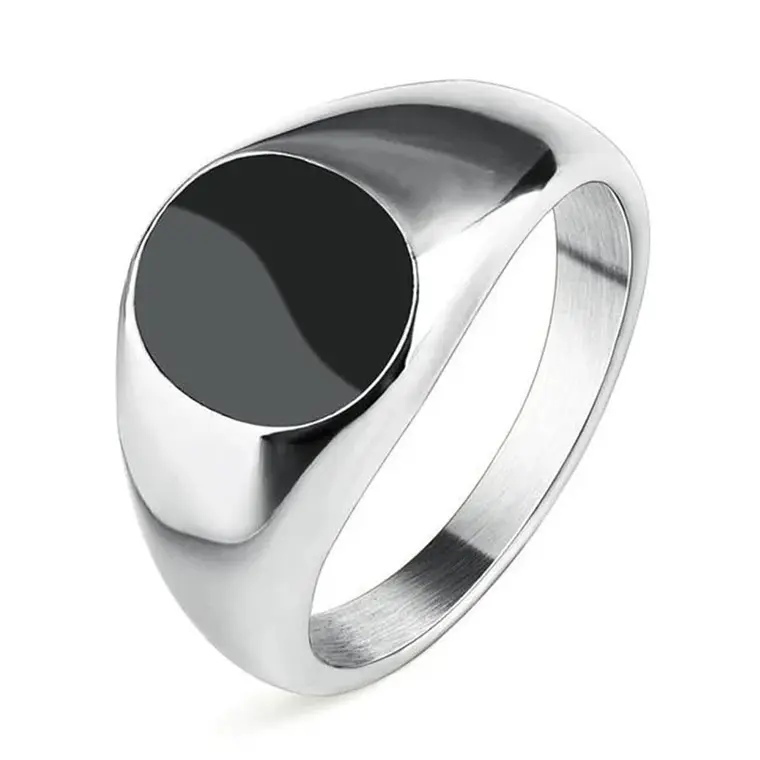 Anel Círculo Preto  2