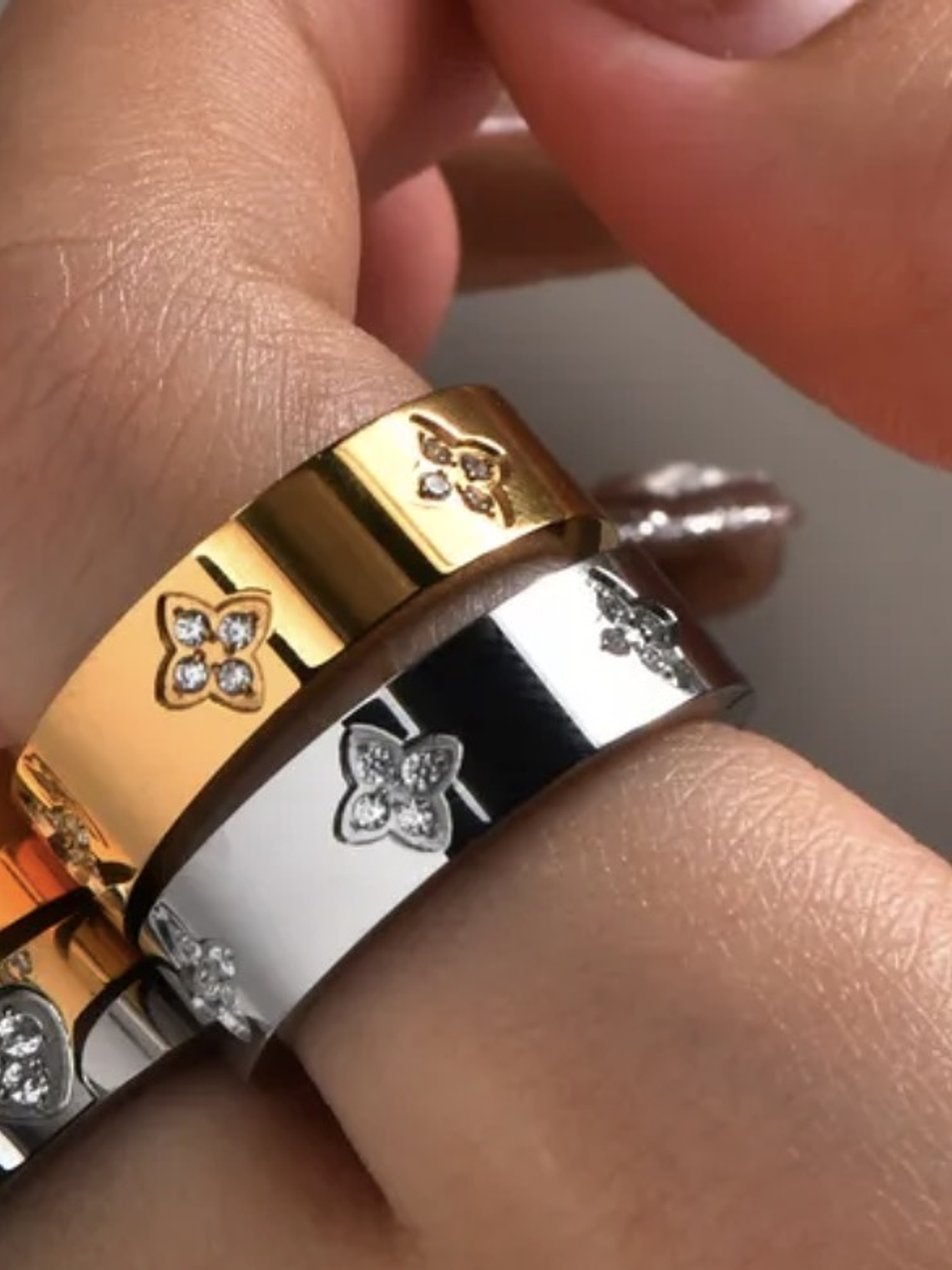 Anel Trevo Brilhante  2