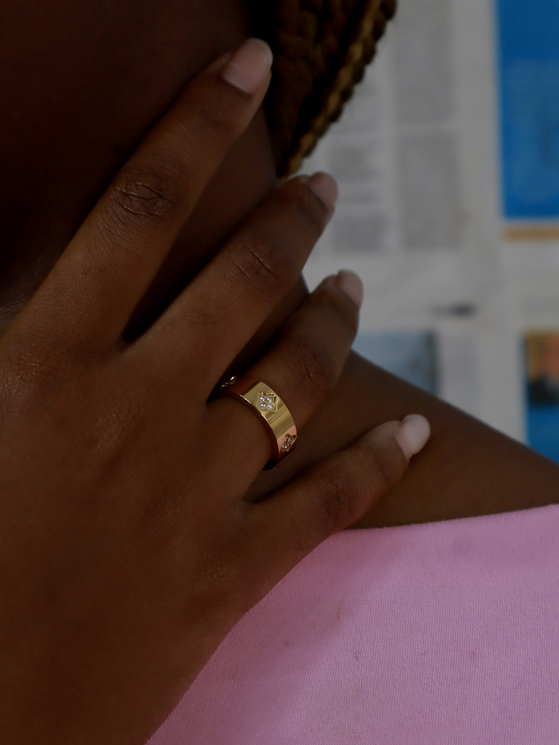 Anel Trevo Brilhante  1