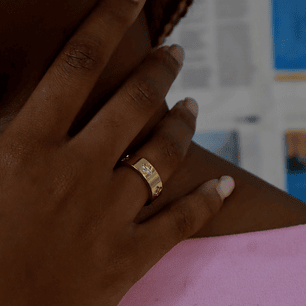 Anel Trevo Brilhante 