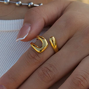 Anel Bold Wave