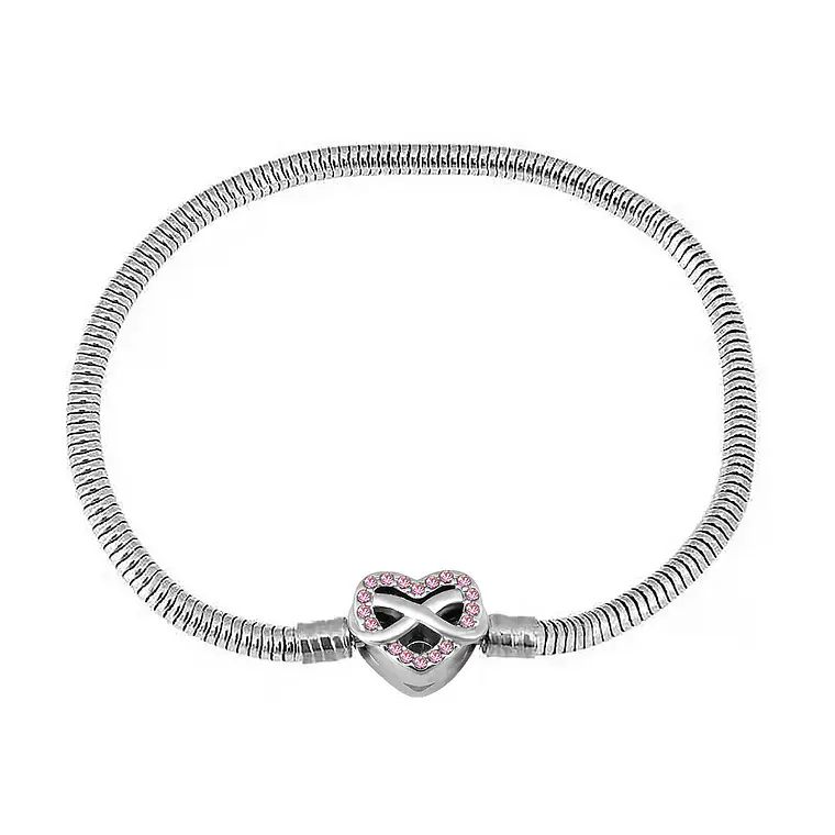 Pulseira Coração com Brilhos  1