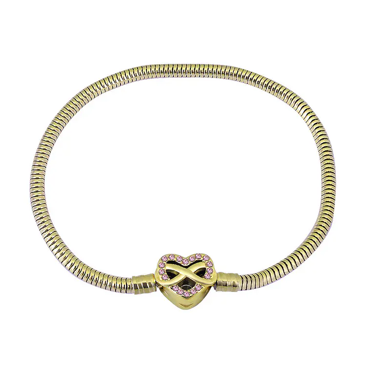 Pulseira Coração com Brilhos  2