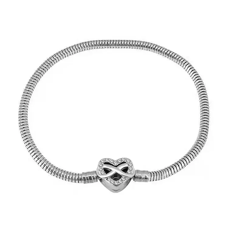 Pulseira Coração com Brilhos  6