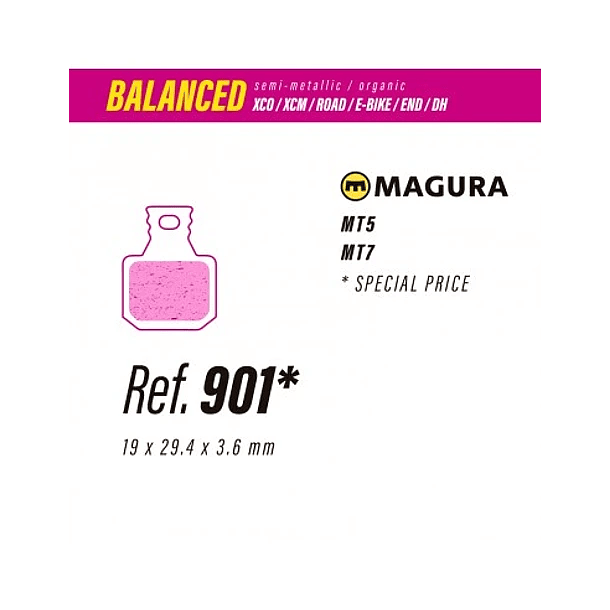 Pastillas Less Brakes Balanced - Magura MT5, MT7 1