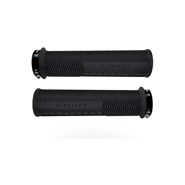 Puños Bicicleta Knurl Delgado Negro Peatys 