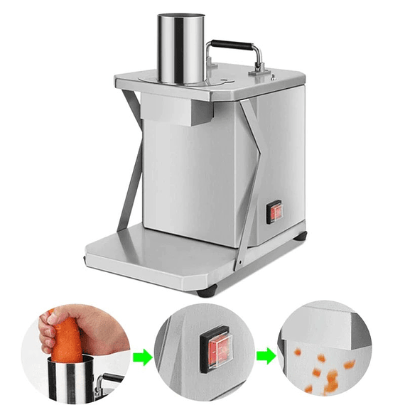 Cortadora de cubo 10mm para vegetales hortalizas verduras r399 procesadora alimentos industrial robot de cocina cubetera #rebanadora r349