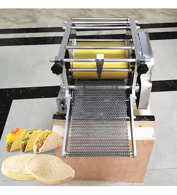 0 Formadora de masa electrico r2m (laminador + cortadora)(maquina para hacer pan tortilla pizza sopaipilla empanada kuhen arepa hallaca pastelito)