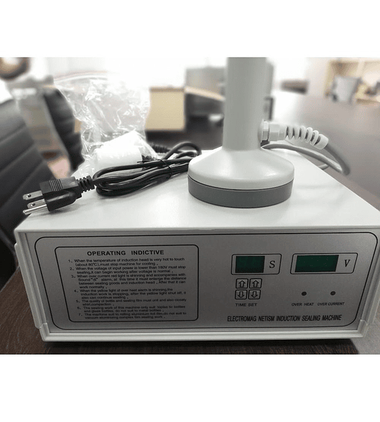 Selladora induccion tapas 20-100mm r280 electromagnetico manual electrica para sellos de aluminio
