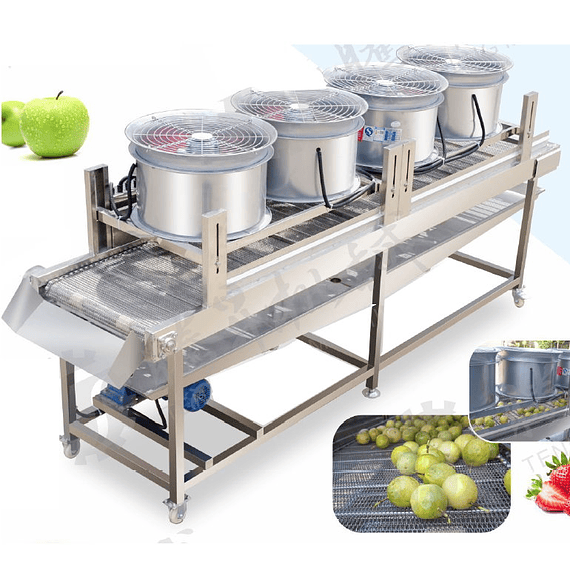 0 Secador de aire forzado cinta transportadora 3 metros 380V $8.1m banda frutas verduras alimentos ventilador axial x4 industrial