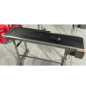 Banda cinta transportadora acero inoxidable 1.5mx30cm r790 alimentos pequena