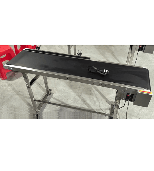 Banda cinta transportadora acero inoxidable 1.5mx30cm r790 alimentos pequena