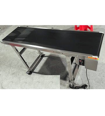 Cinta banda transportadora plana inspeccion seleccionadora 1.5mx40cm r1m clasificacion seleccion frutas hortalizas