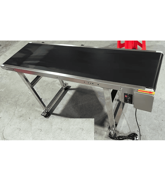 Cinta banda transportadora plana inspeccion seleccionadora 1.5mx40cm r1m clasificacion seleccion frutas hortalizas