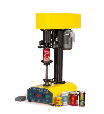 Selladora tarro latas de aluminio semi-automatico tapa CDL 202 $1.5m maquina enlatadora cerradora tapadora cannular engargoladora (cerveza jugo bebida gaseosa)
