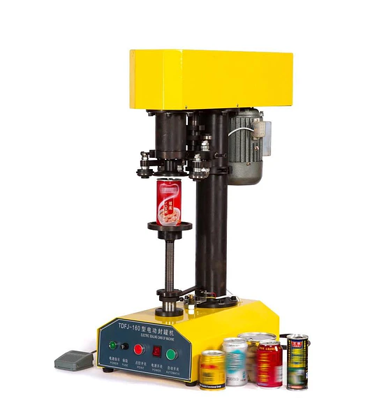 Selladora tarro latas de aluminio semi-automatico tapa CDL 202 $1.5m maquina enlatadora cerradora tapadora cannular engargoladora (cerveza jugo bebida gaseosa)