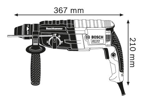 Rotomartillo SDS-PLUS 820w GBH2-24D Bosch 4