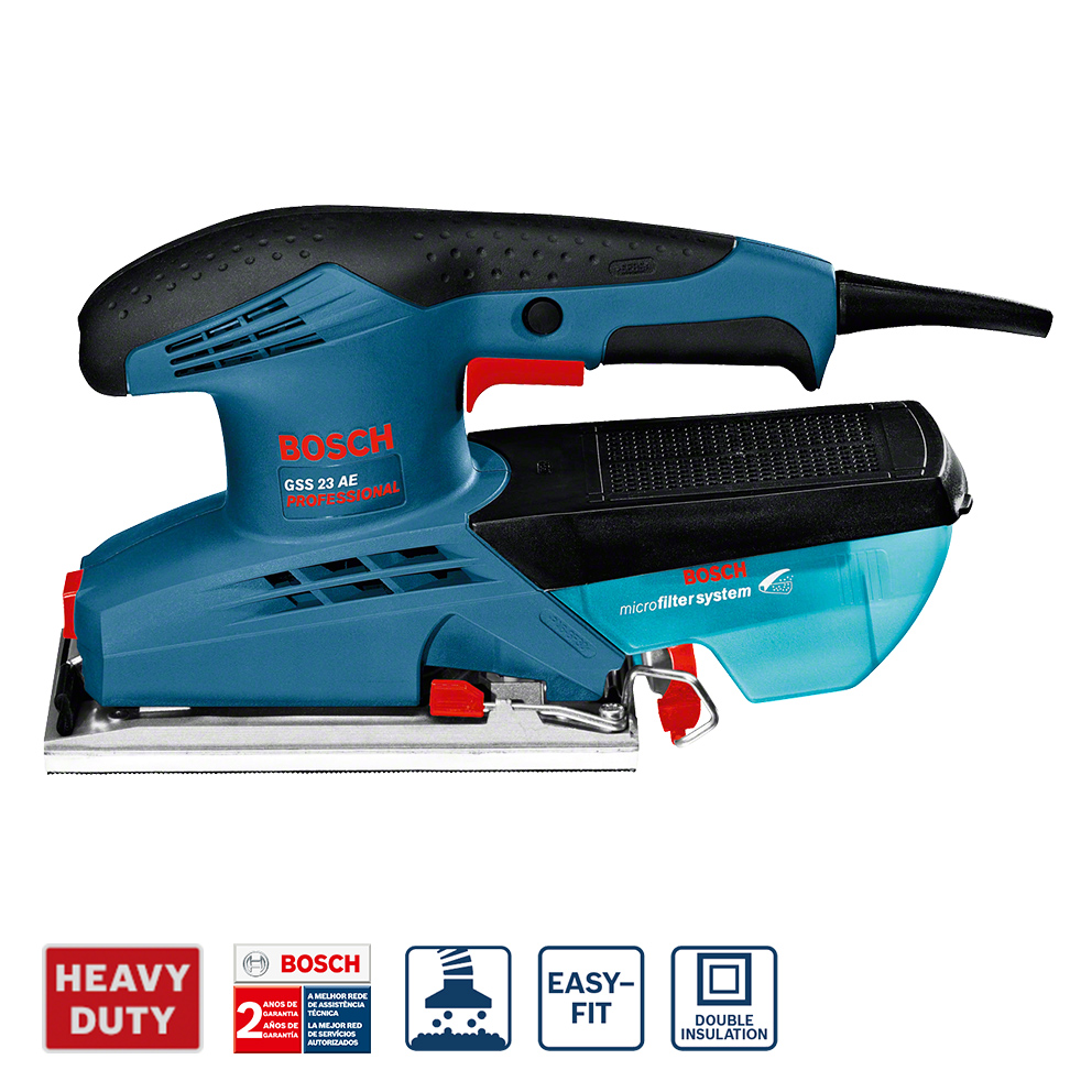 Lijadora Orbital Bosch GSS 23 AE 160W 220V C/colector de polvo 3