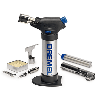 Soplete Dremel Versaflame Con 7 Accesorios + Caja Metálica