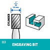 Fresa Para Grabado 1,6 mm 113 Dremel